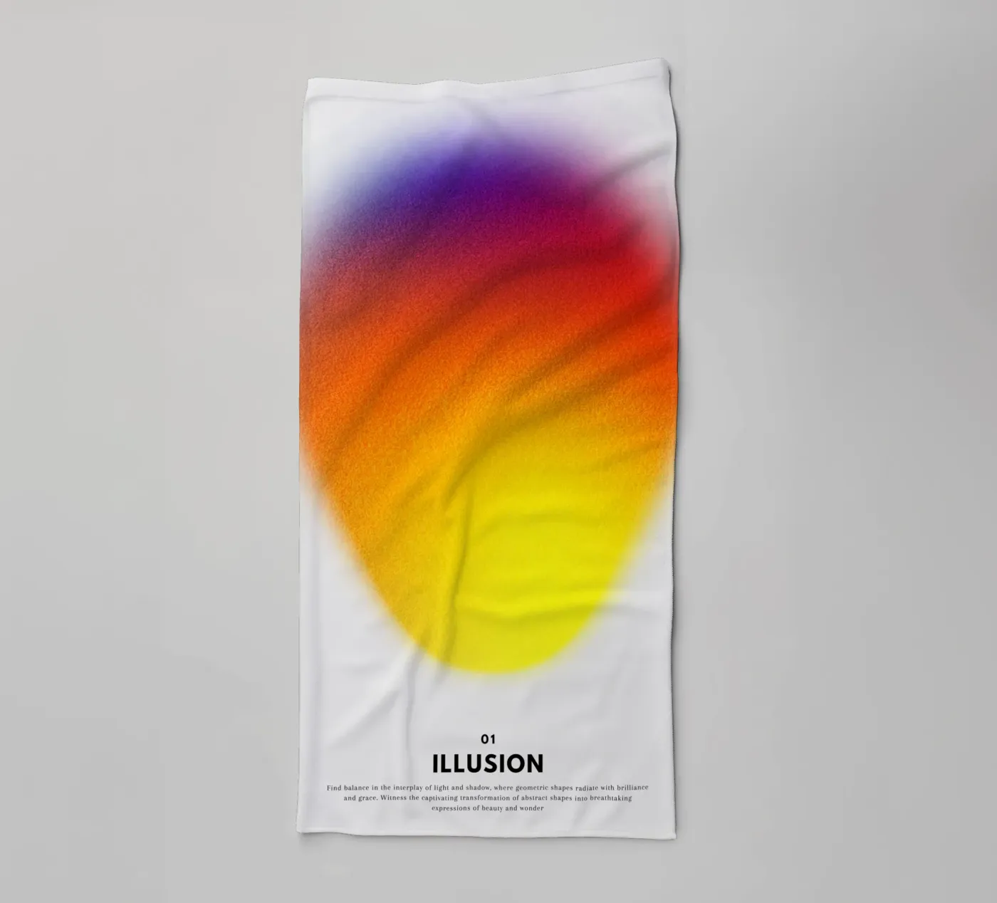 Illusion towel by RS LAB STUDIO