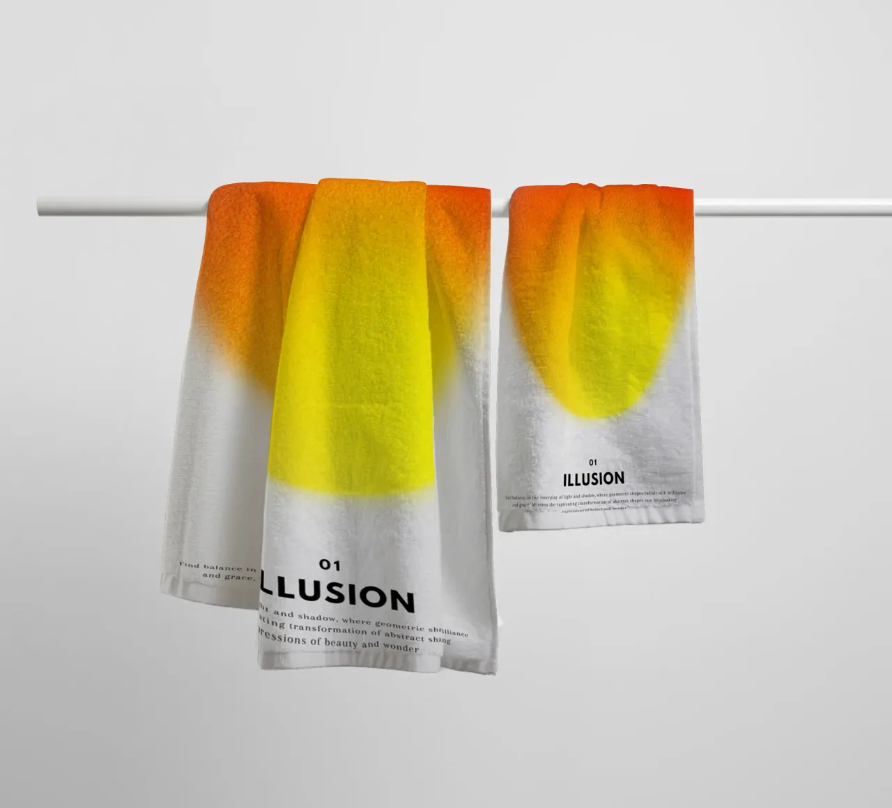 Illusion towel by RS LAB STUDIO