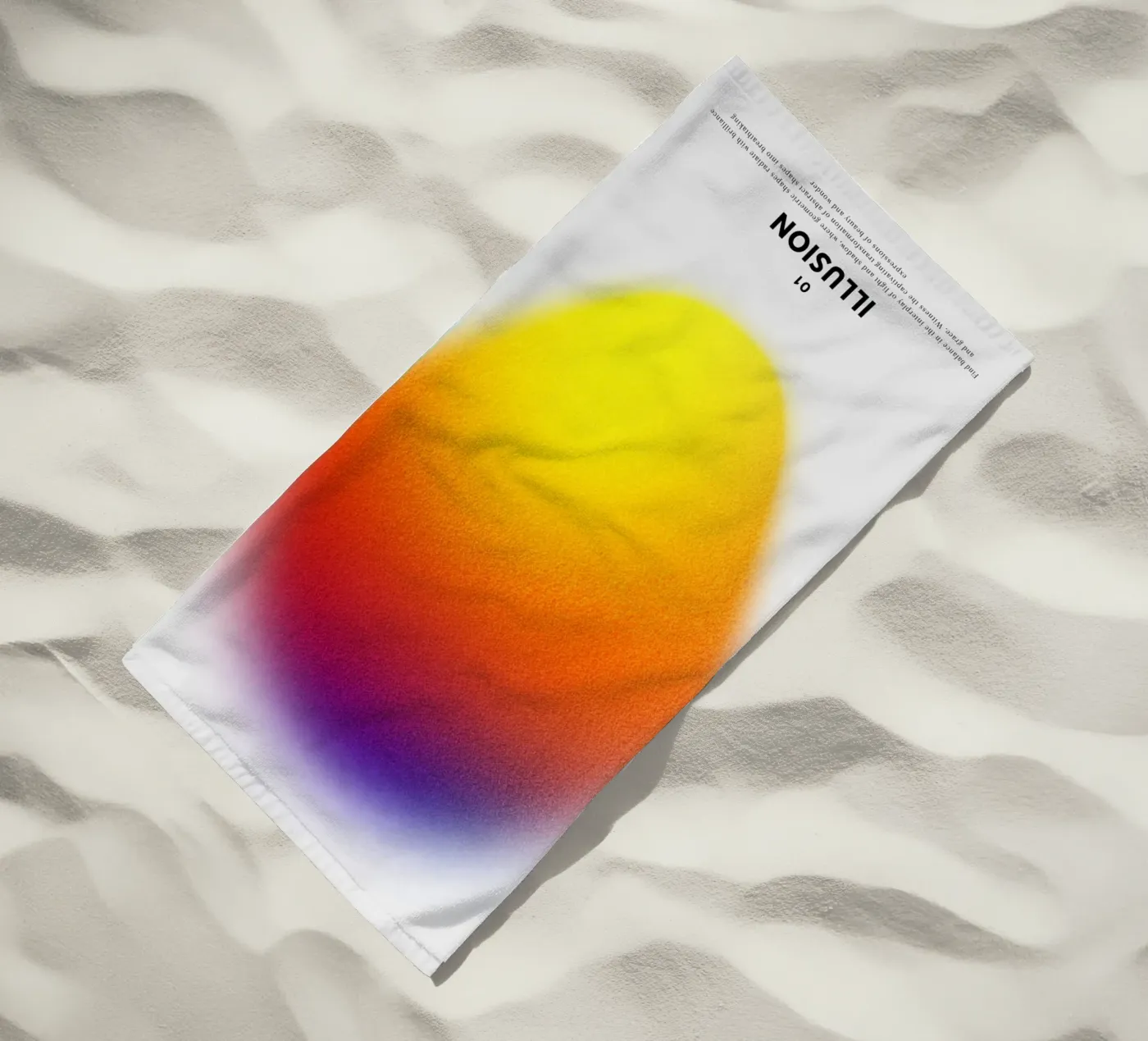 Illusion beach towel by RS LAB STUDIO