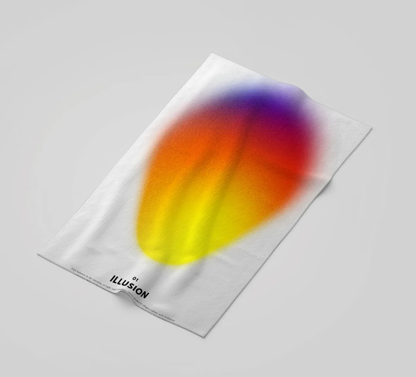 Illusion beach towel by RS LAB STUDIO