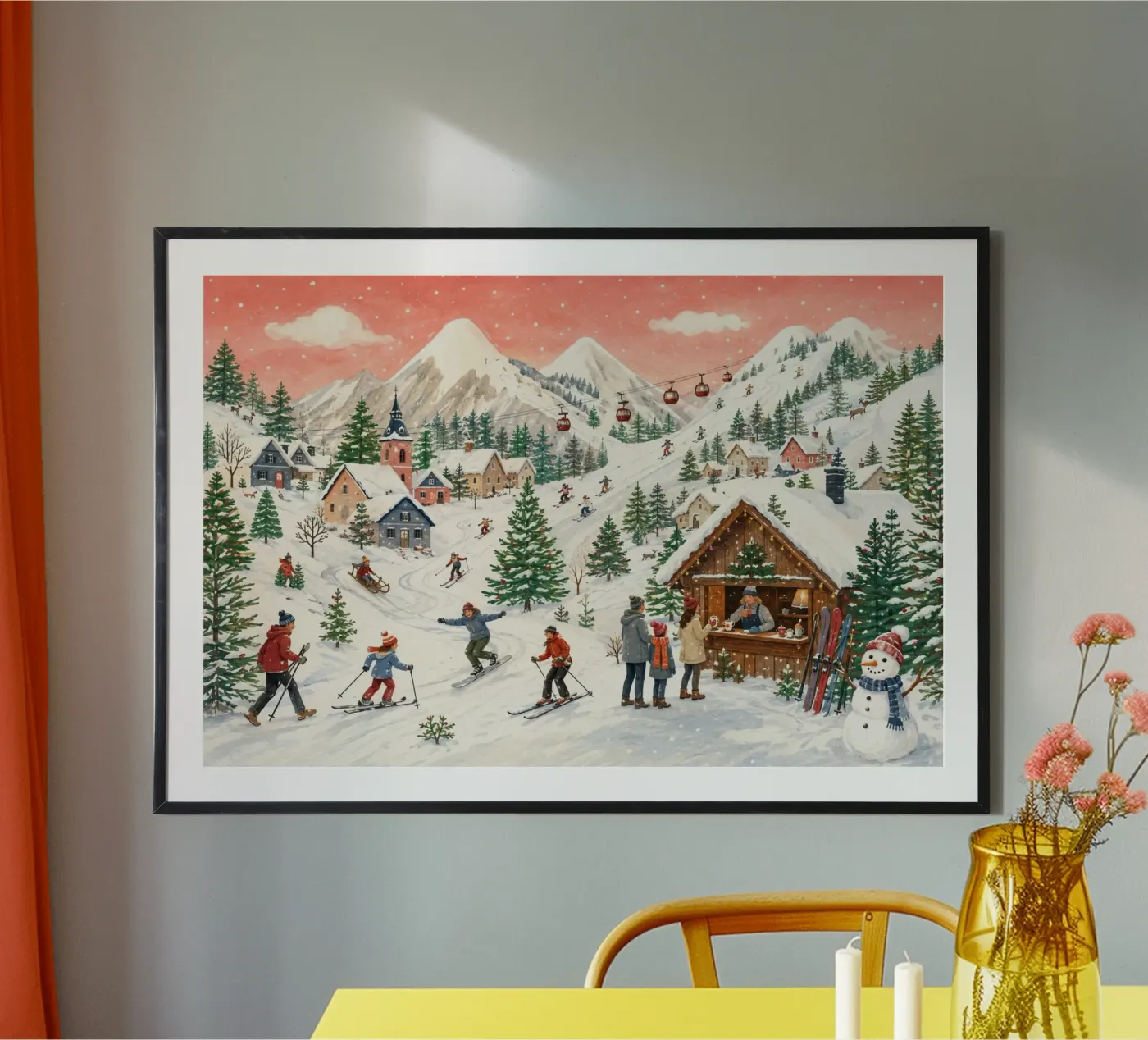 Alpine Ski Day poster da Dopamine Decor - Christmas Corner