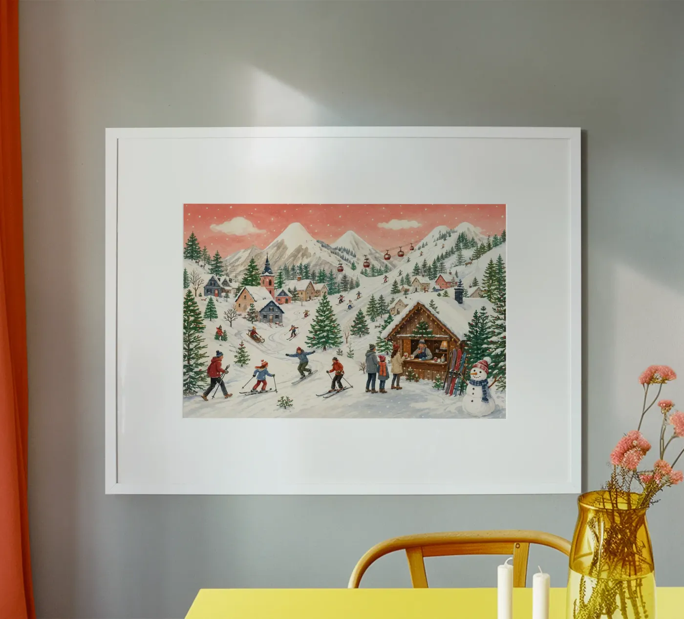 Alpine Ski Day poster da Dopamine Decor - Christmas Corner
