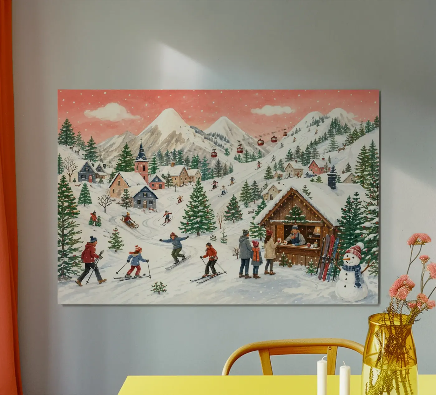 Alpine Ski Day poster da Dopamine Decor - Christmas Corner