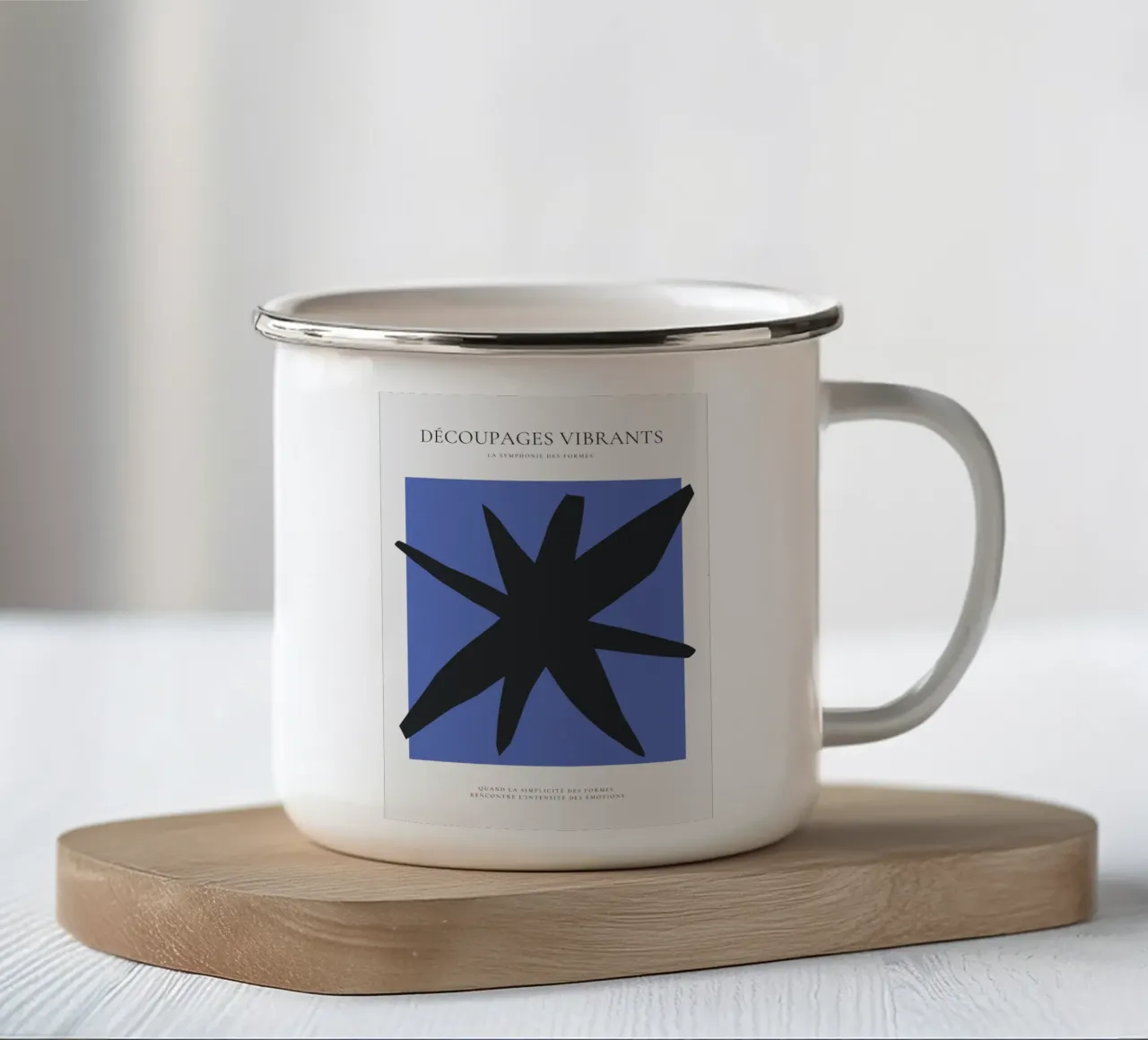 La stella di carta tazza in smalto da RS LAB STUDIO