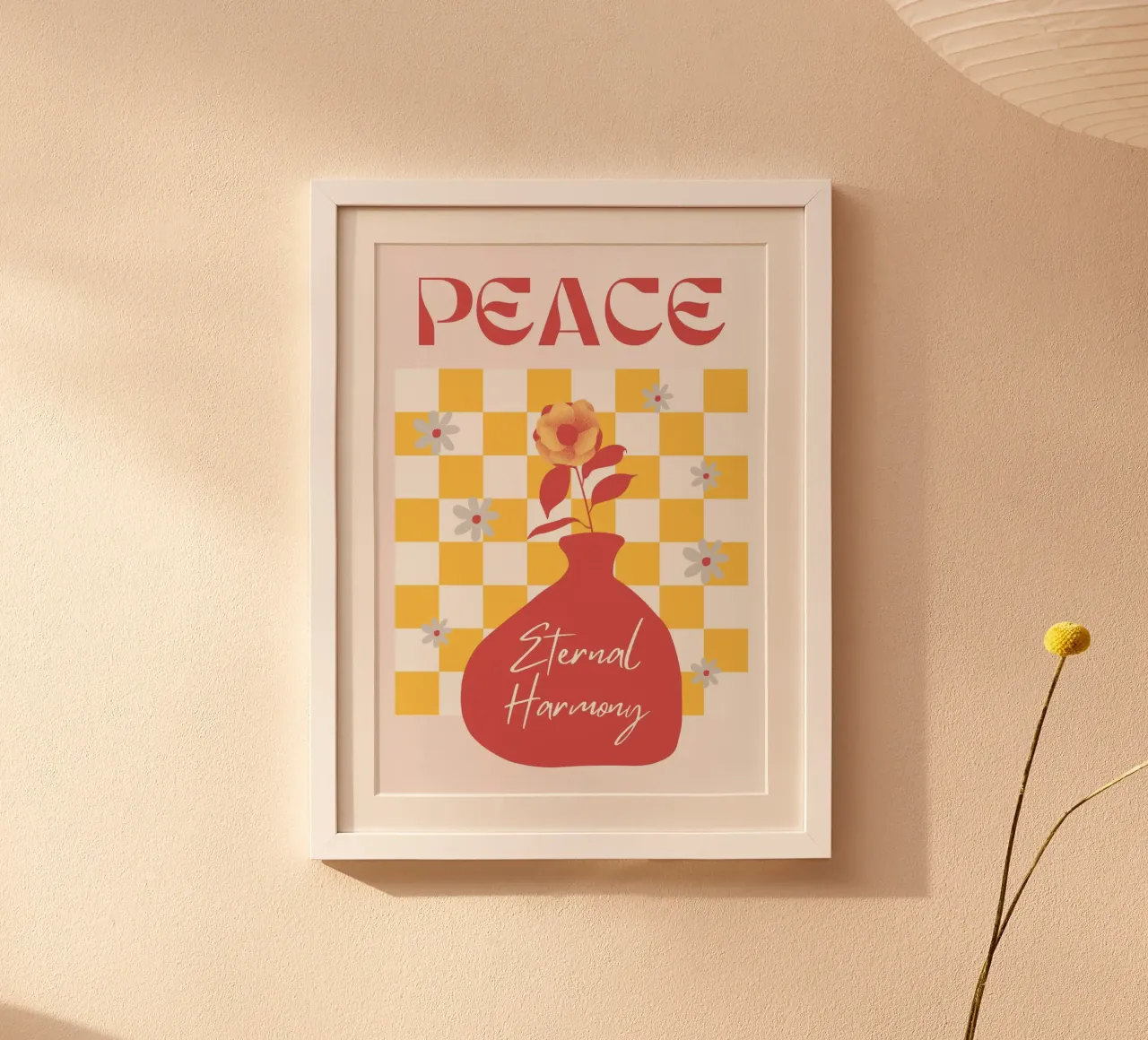 La pace poster con telaio in plastica da RS LAB STUDIO