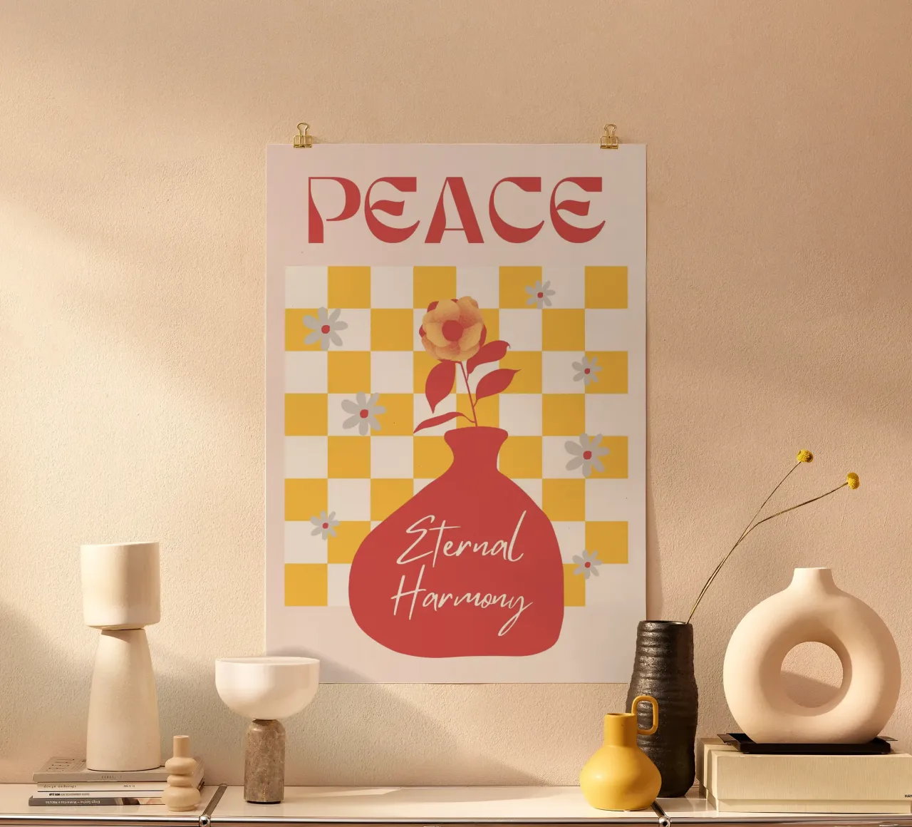 La pace poster con telaio in plastica da RS LAB STUDIO