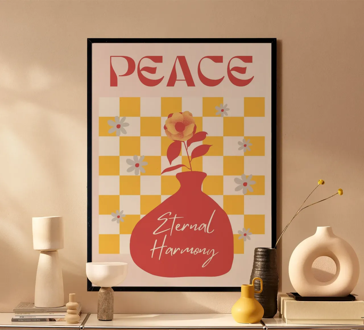 La pace poster con telaio in plastica da RS LAB STUDIO