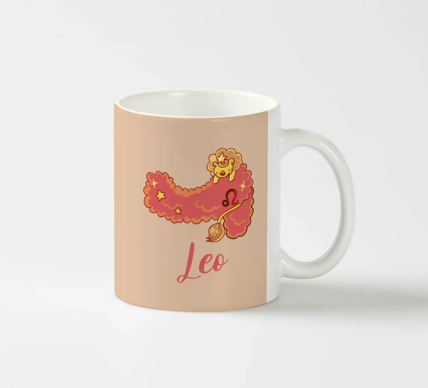 Leo ceramic mug by Kiroiharu