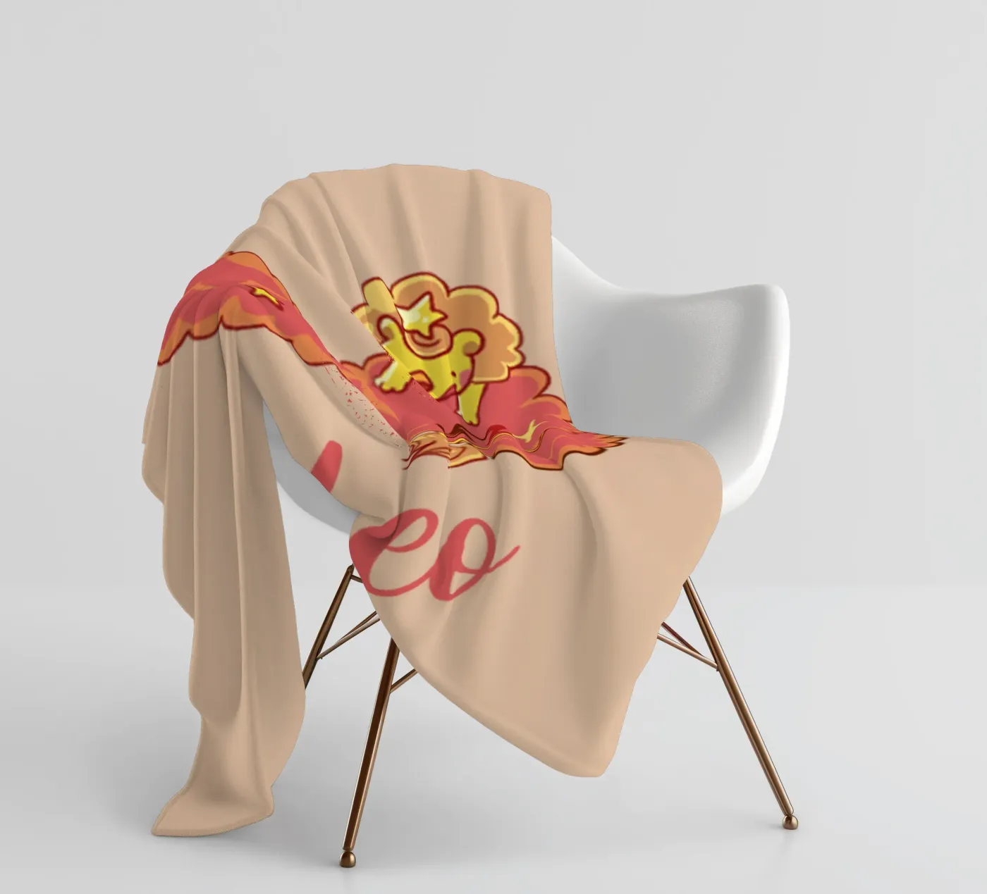 Leo fleece blanket by Kiroiharu