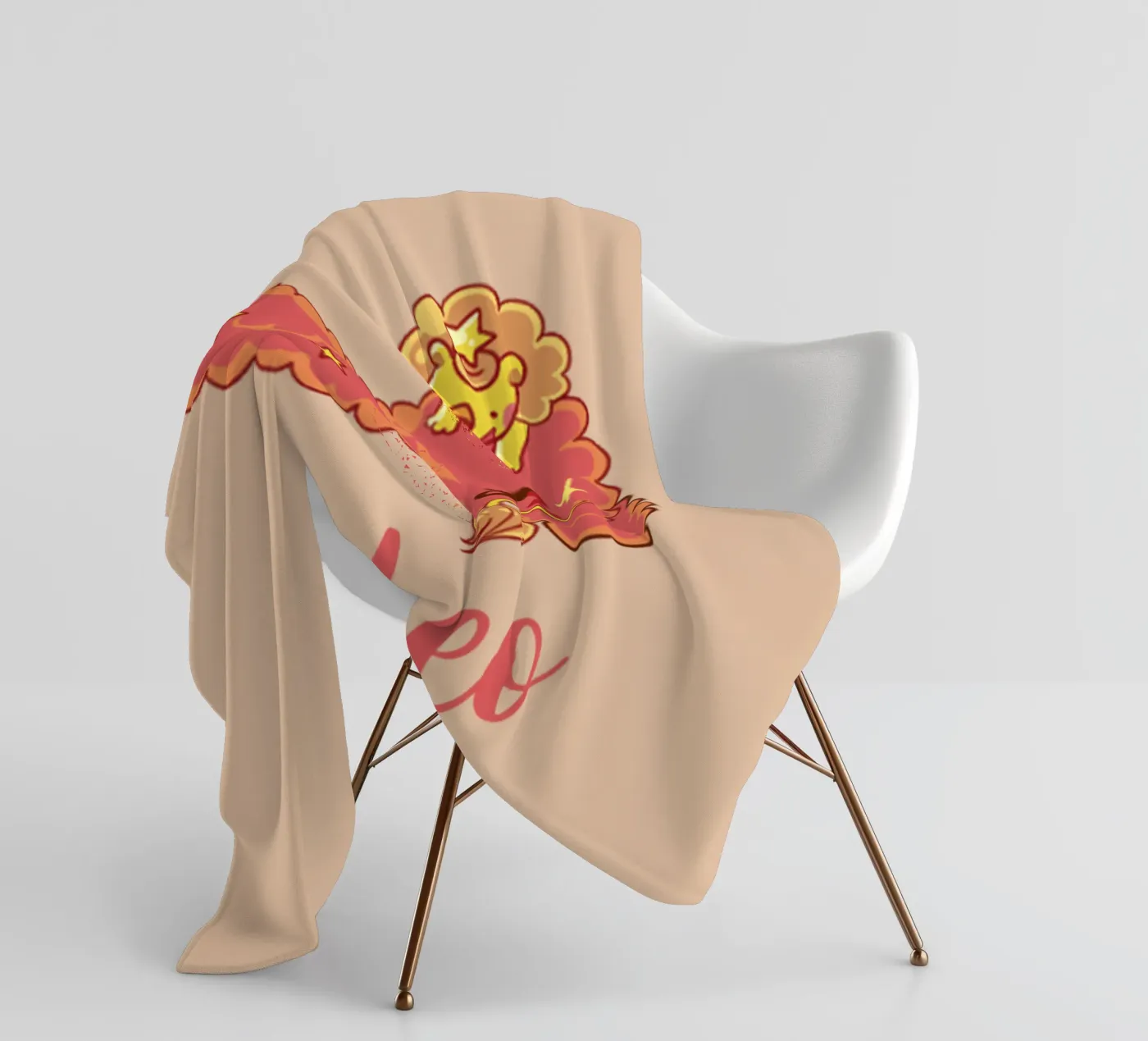 Leo fleece blanket by Kiroiharu