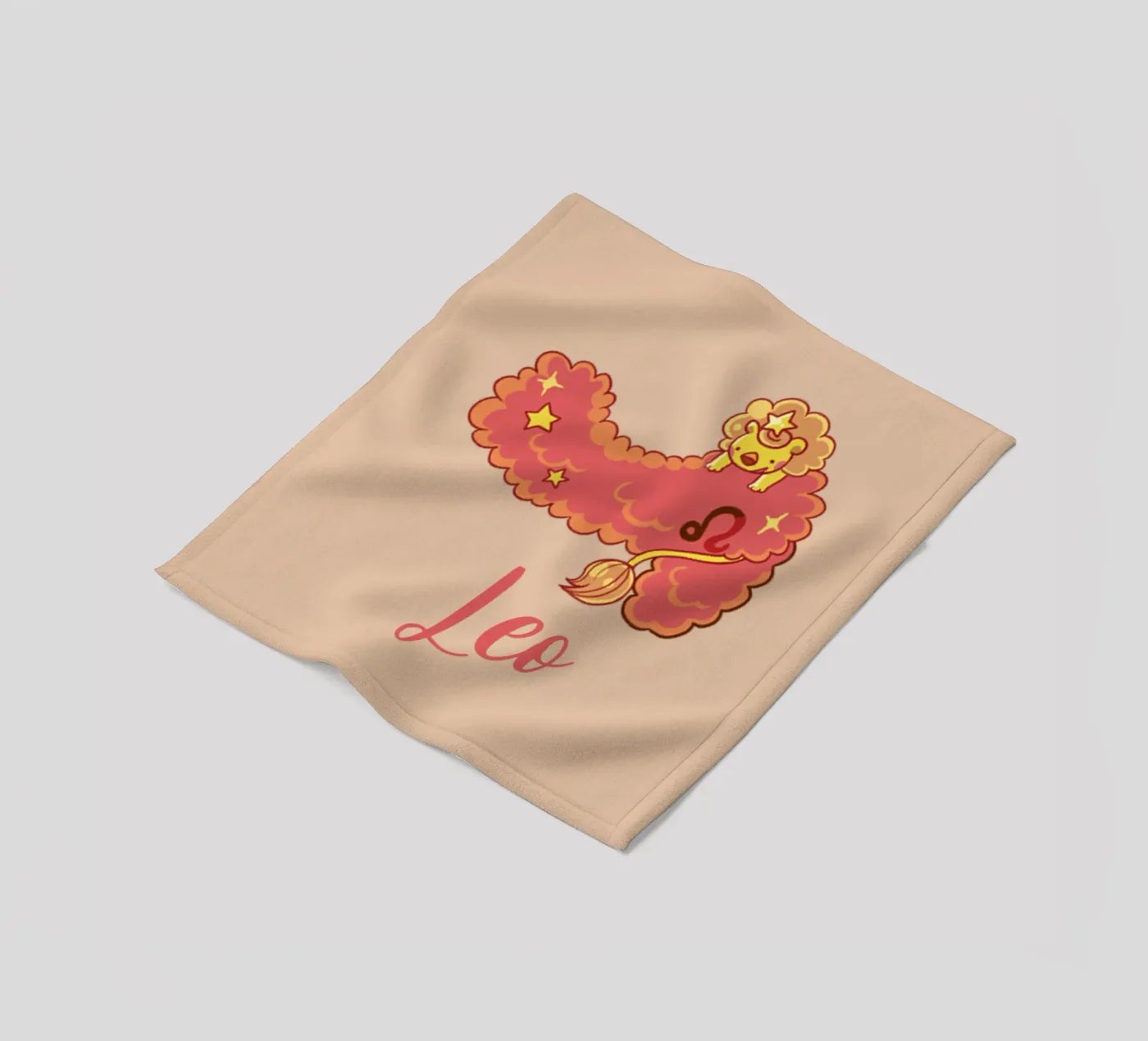 Leo fleece blanket by Kiroiharu