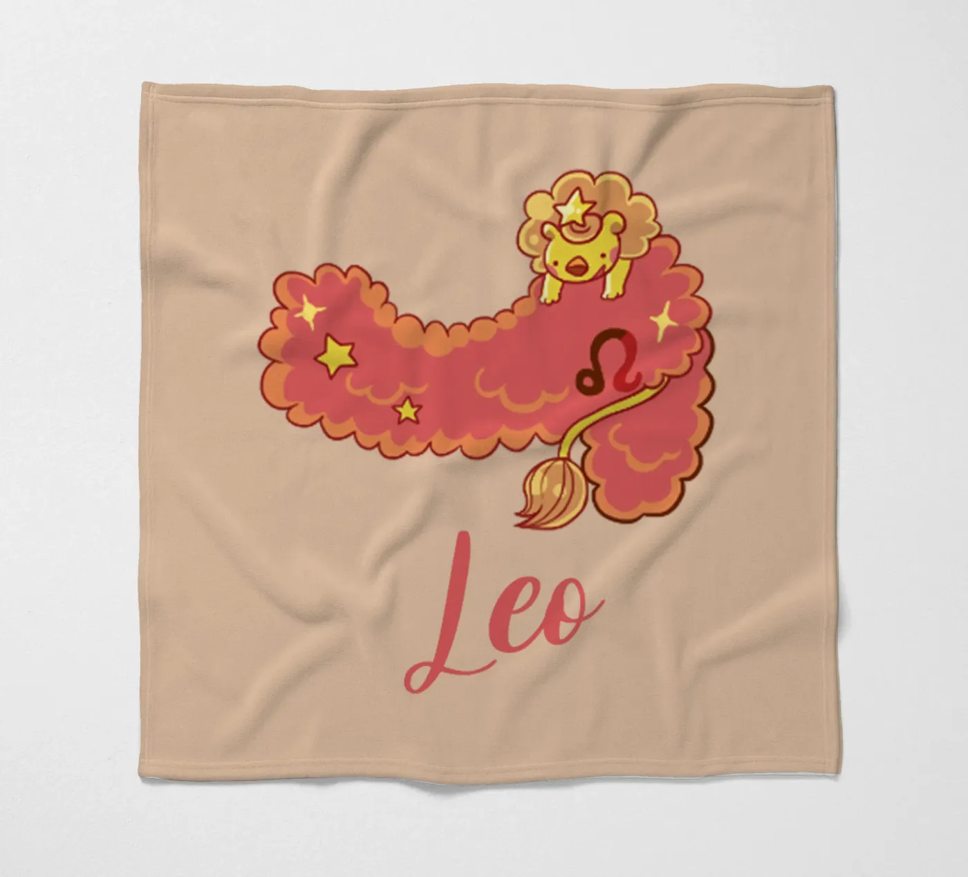 Leo fleece blanket by Kiroiharu