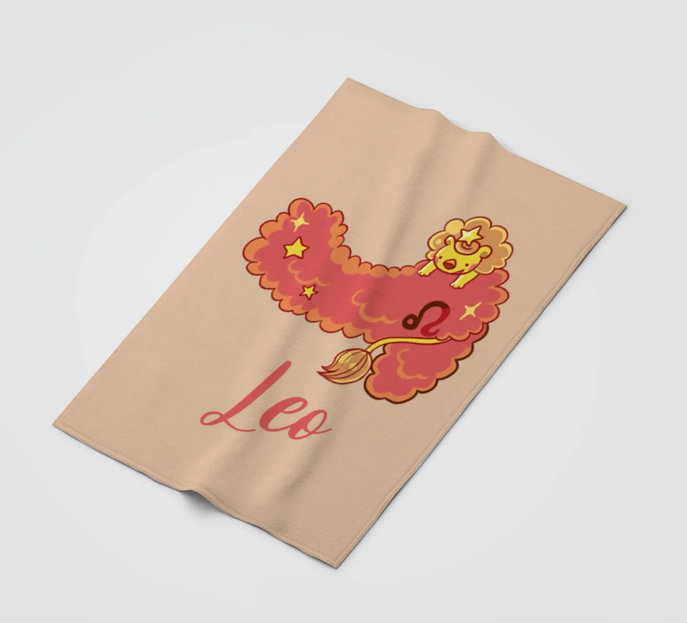 Leo fleece blanket by Kiroiharu