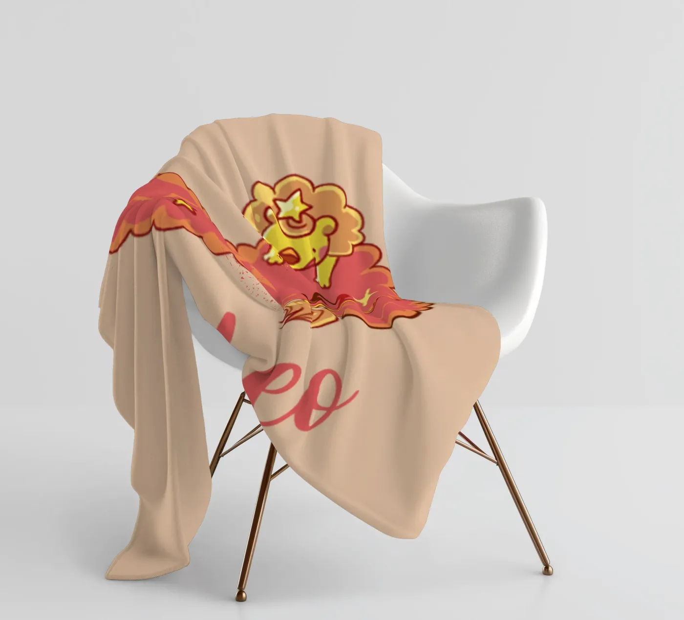 Leo fleece blanket by Kiroiharu