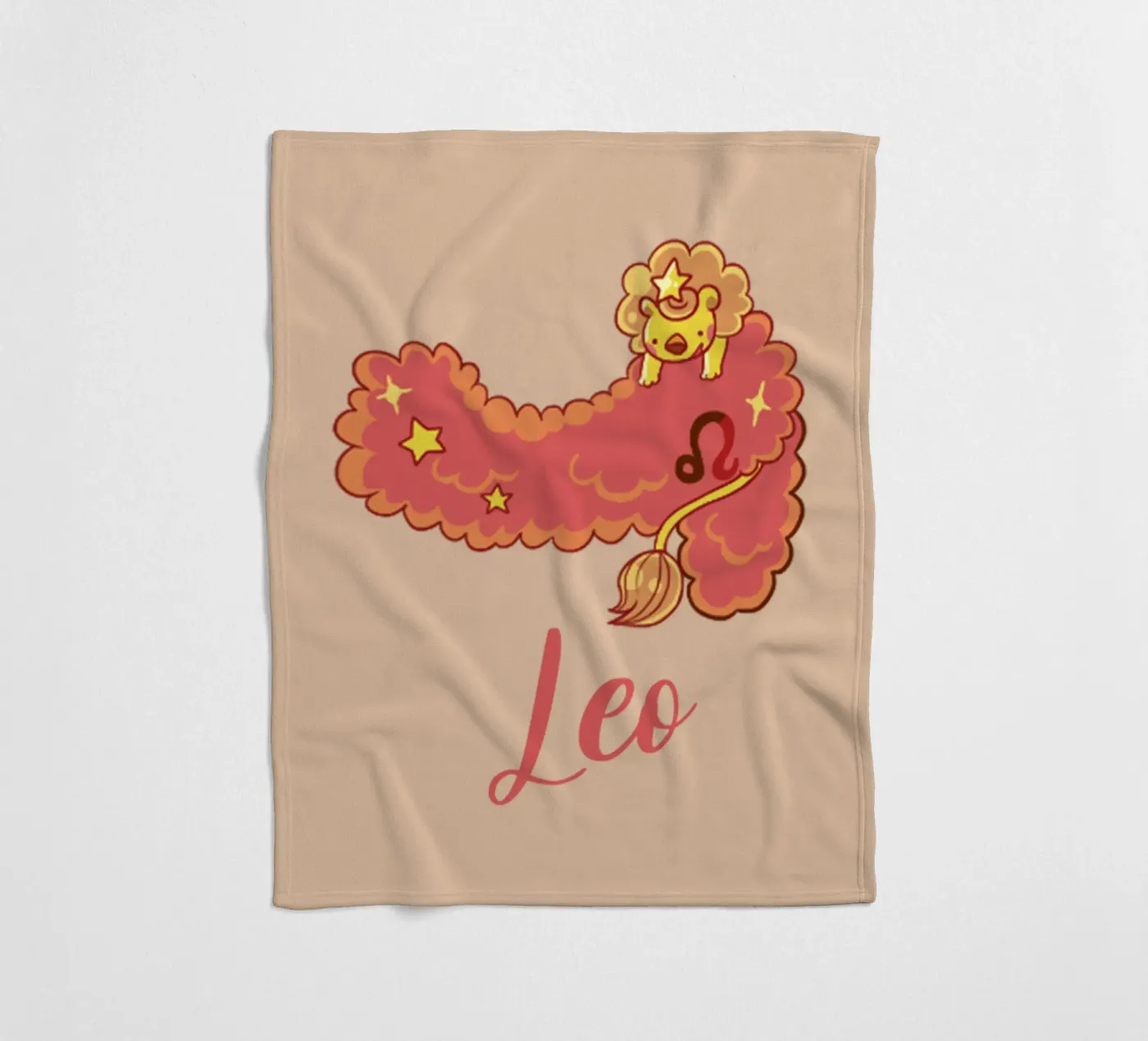 Leo fleece blanket by Kiroiharu