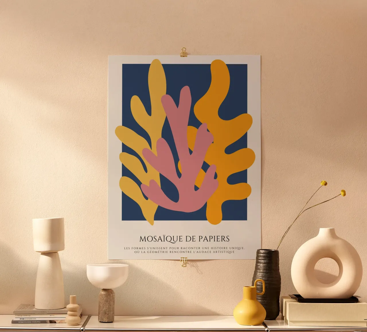 Un mosaico di emozioni poster con telaio in alluminio da RS LAB STUDIO