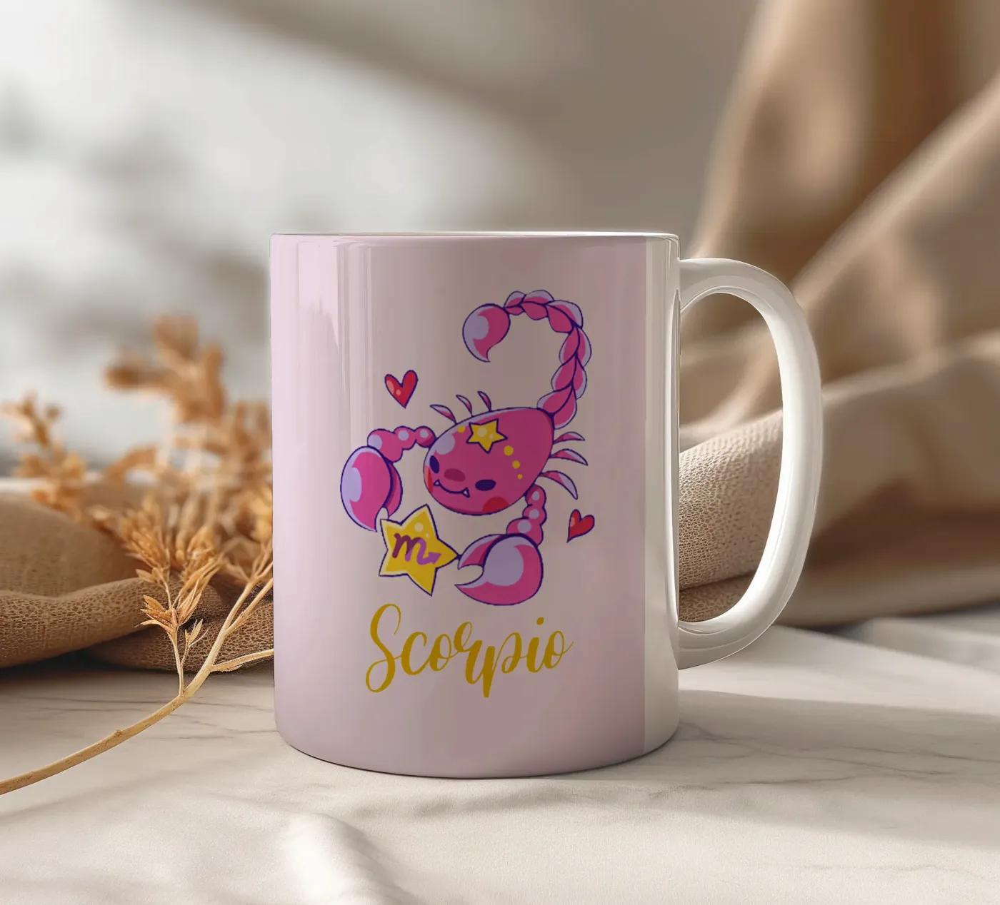 Scorpio ceramic mug by Kiroiharu