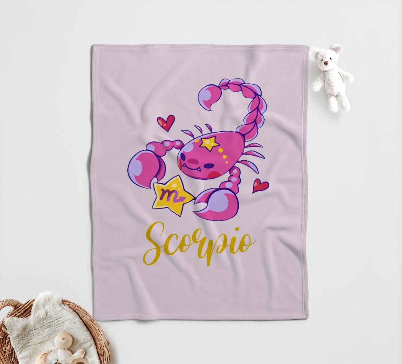 Scorpio fleece blanket by Kiroiharu