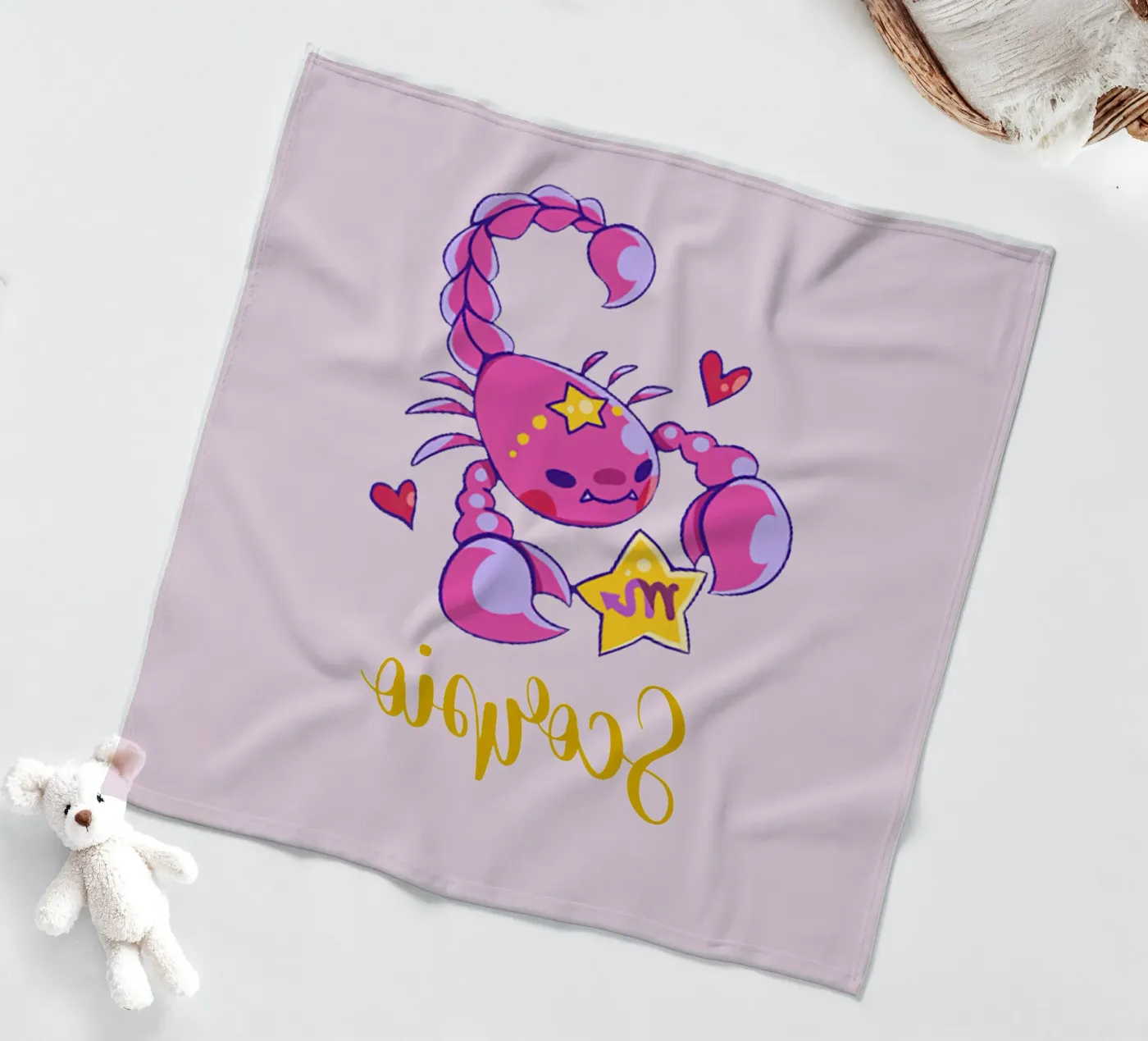 Scorpio fleece blanket by Kiroiharu