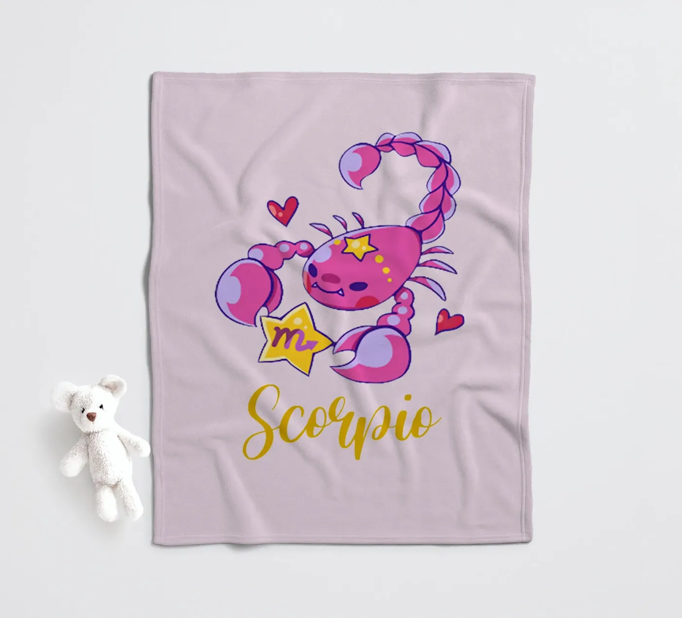 Scorpio fleece blanket by Kiroiharu