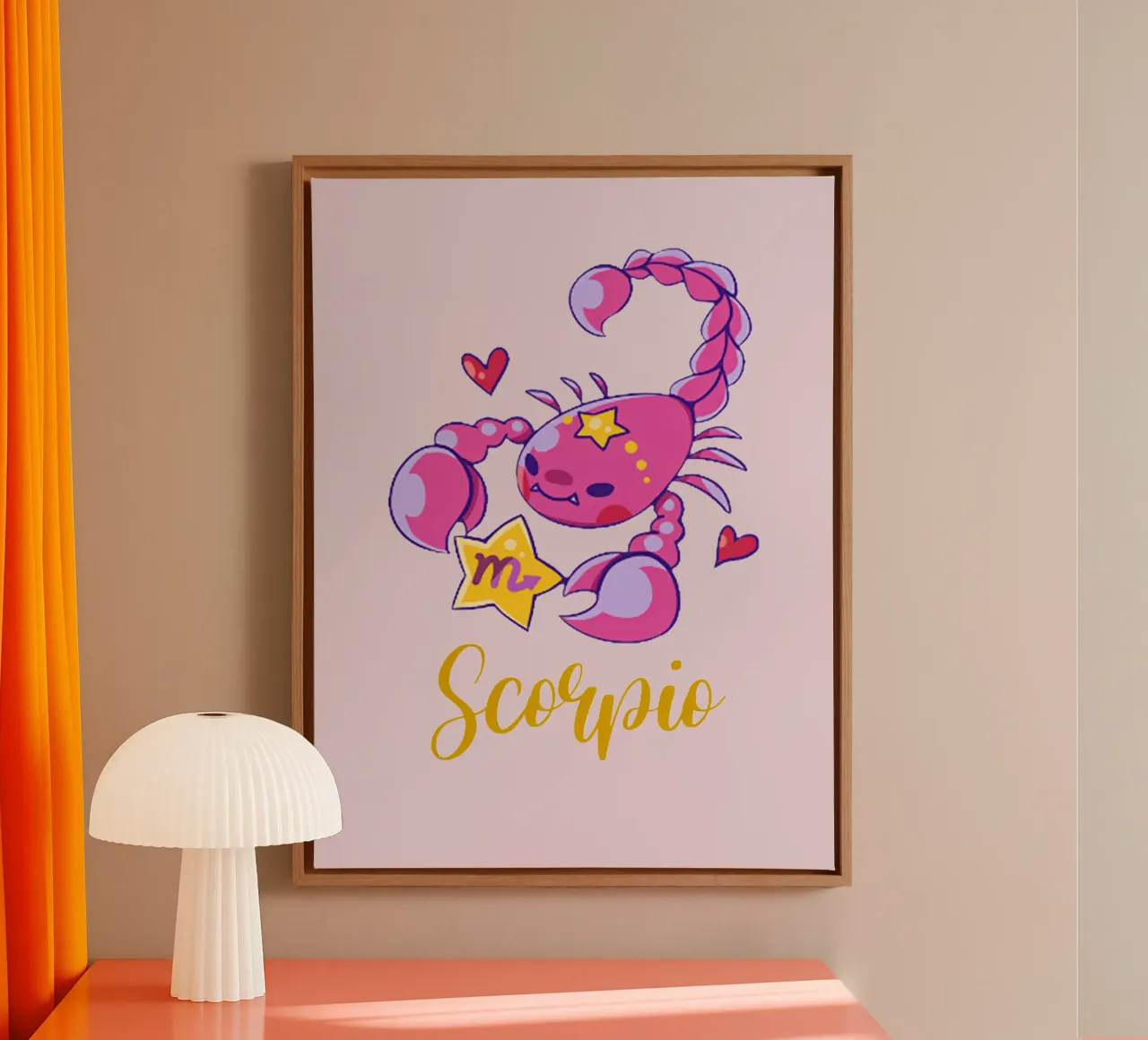 Scorpio tela con Cornice a cassetta da Kiroiharu