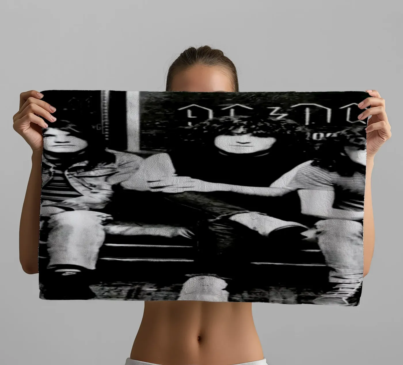 AC/DC badhanddoek van Gallery Print and Art Limited