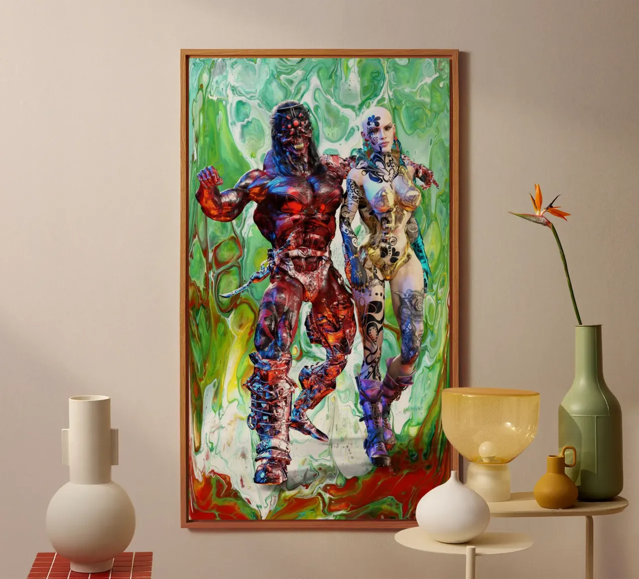 Il Deadman Undertaker e Pandora alluminio dibond da the-witcher