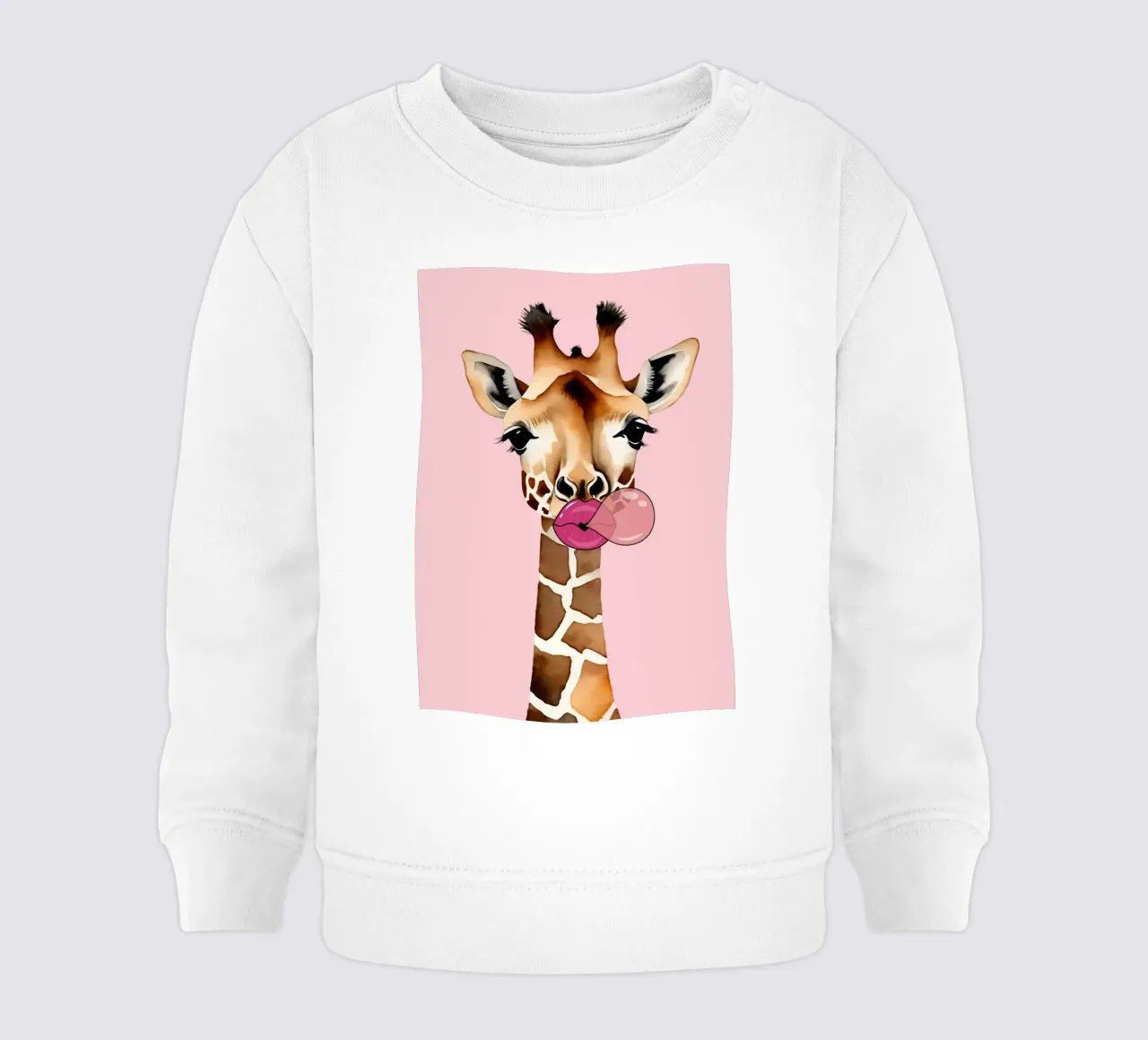 Giraffa Bubble Pop giocosa felpa neonato da Doodle Dreams Art
