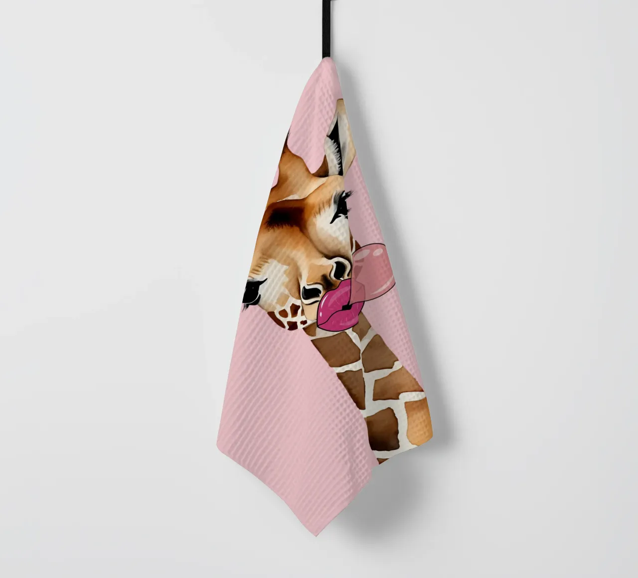 Giraffa Bubble Pop giocosa canovaccio da cucina da Doodle Dreams Art