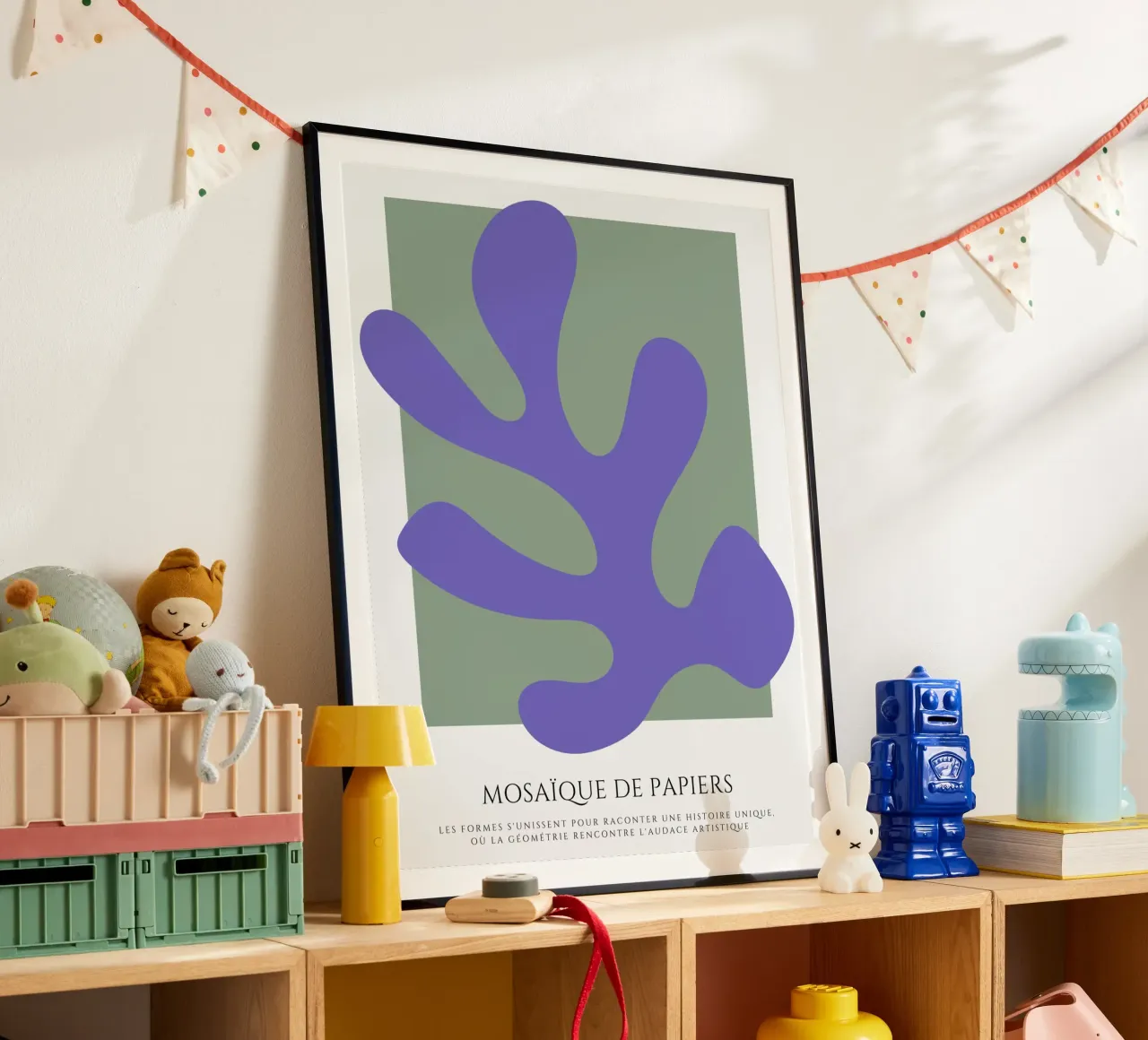 Fondere l'orizzonte poster con telaio in legno da RS LAB STUDIO
