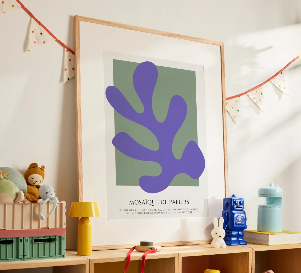 Fondere l'orizzonte poster con telaio in legno da RS LAB STUDIO