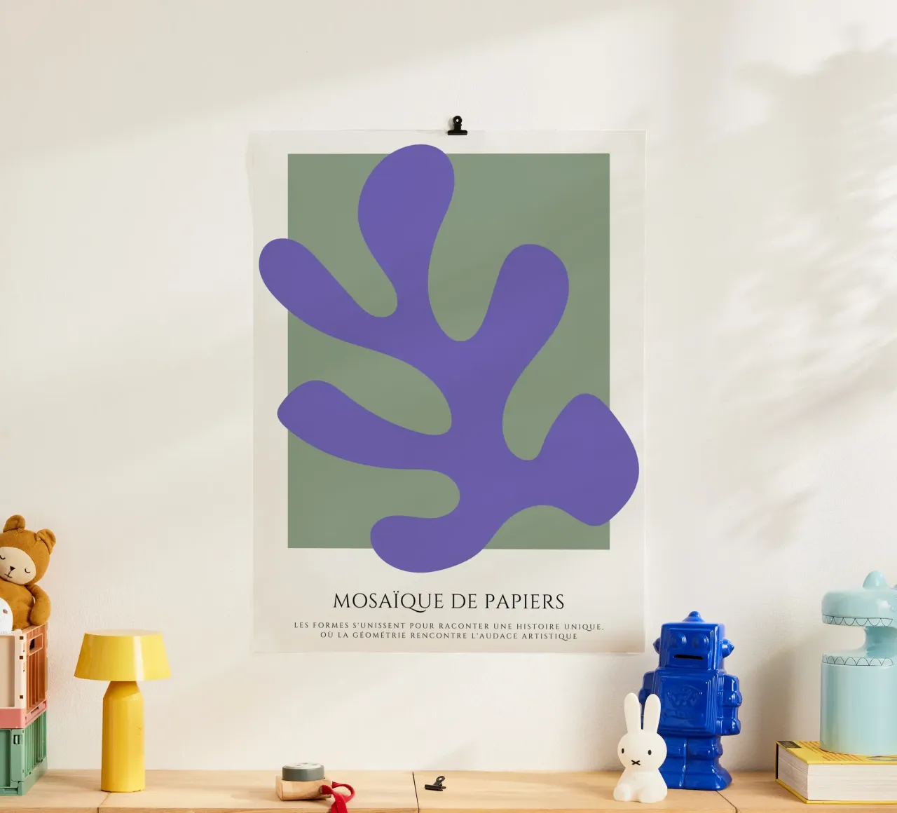 Fondere l'orizzonte poster con telaio in legno da RS LAB STUDIO