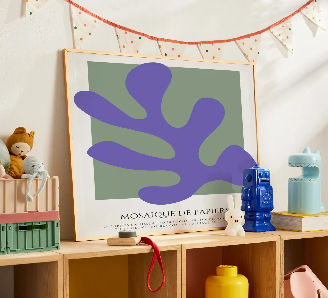 Fondere l'orizzonte poster con telaio in legno da RS LAB STUDIO