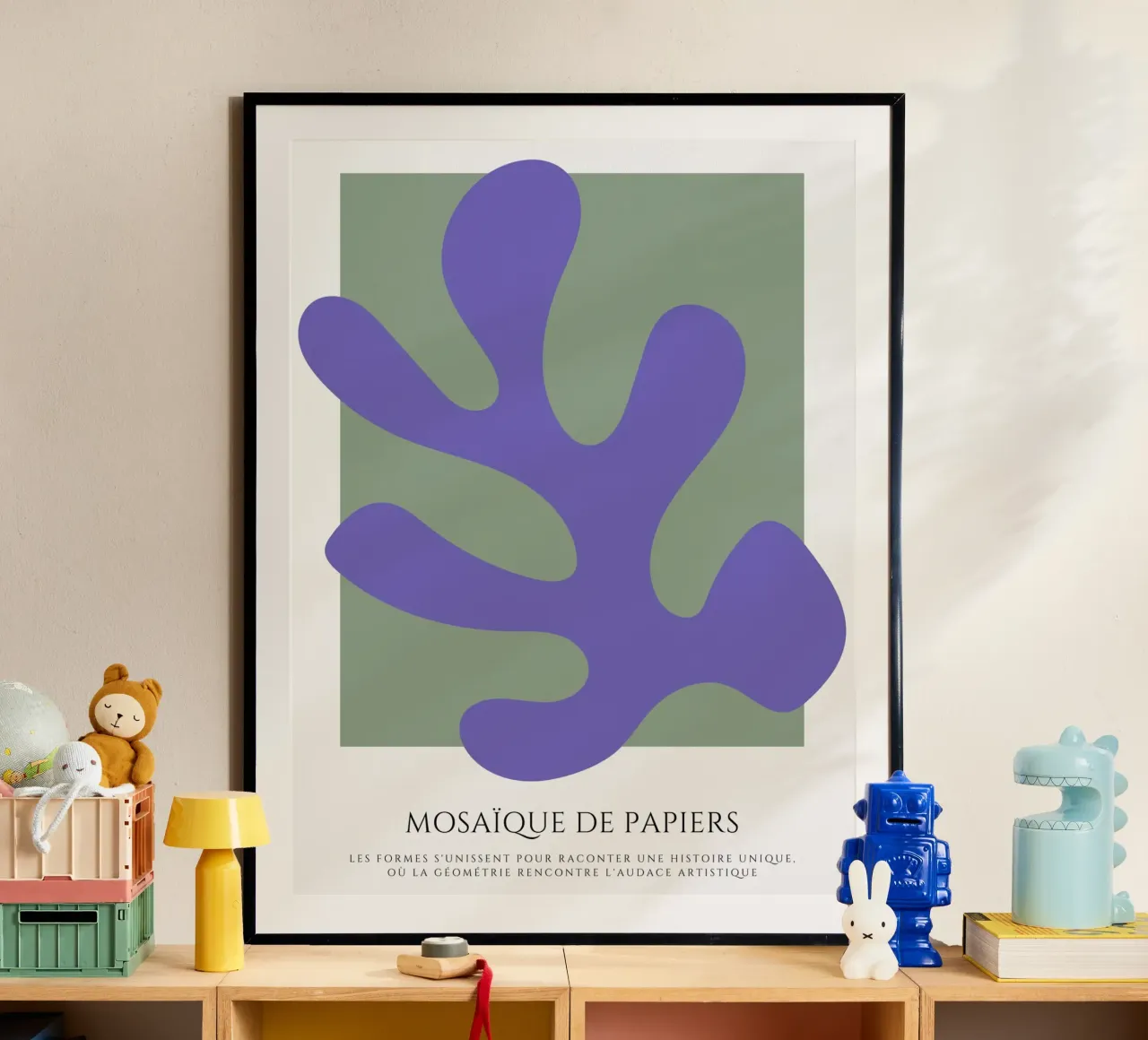 Fondere l'orizzonte poster con telaio in legno da RS LAB STUDIO