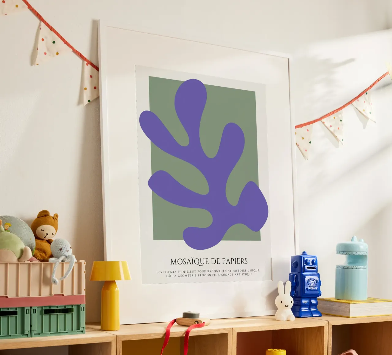Fondere l'orizzonte poster con telaio in legno da RS LAB STUDIO