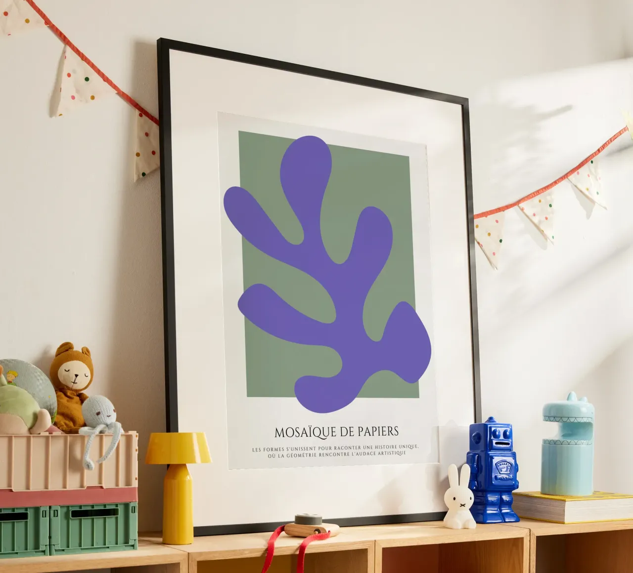 Fondere l'orizzonte poster con telaio in legno da RS LAB STUDIO