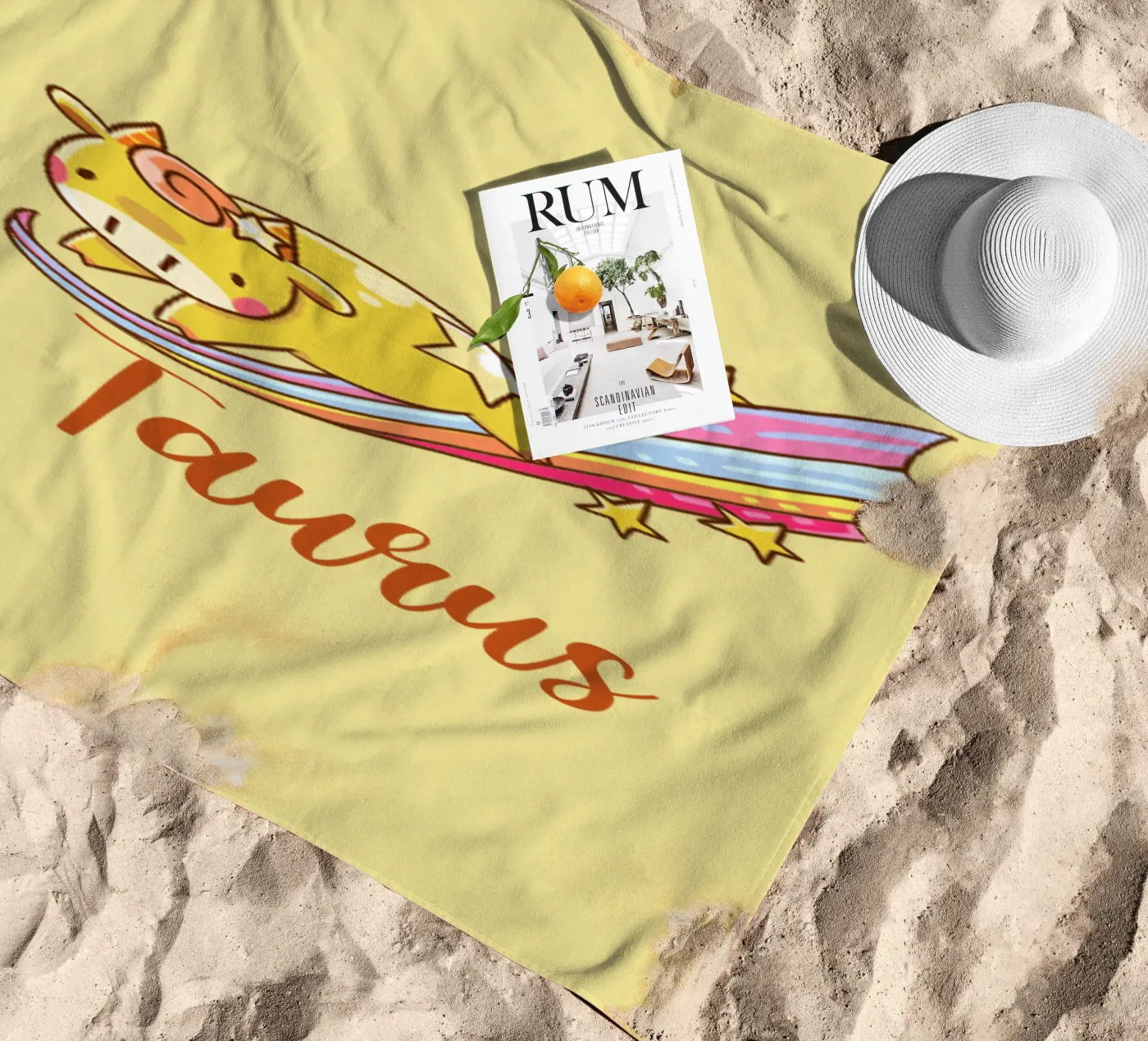 Taurus Strandtuch von Kiroiharu