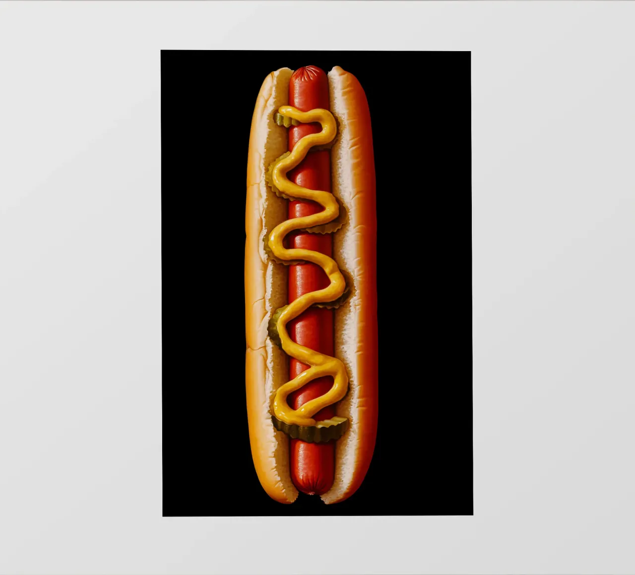 Hyperrealistic Hotdog | Food Portrait pellicola backlit da Autofocus