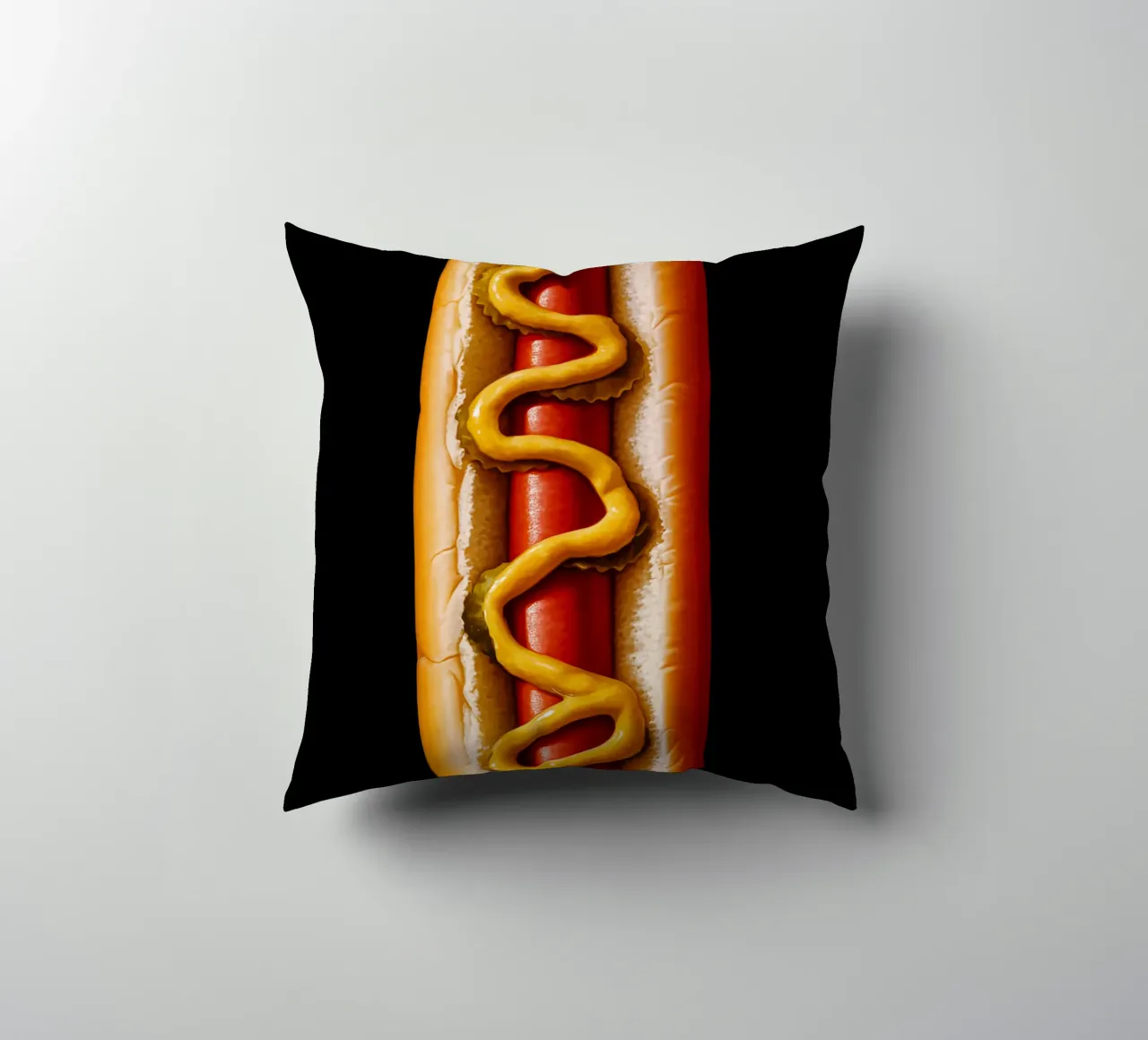 Hyperrealistic Hotdog | Food Portrait cuscino da Autofocus