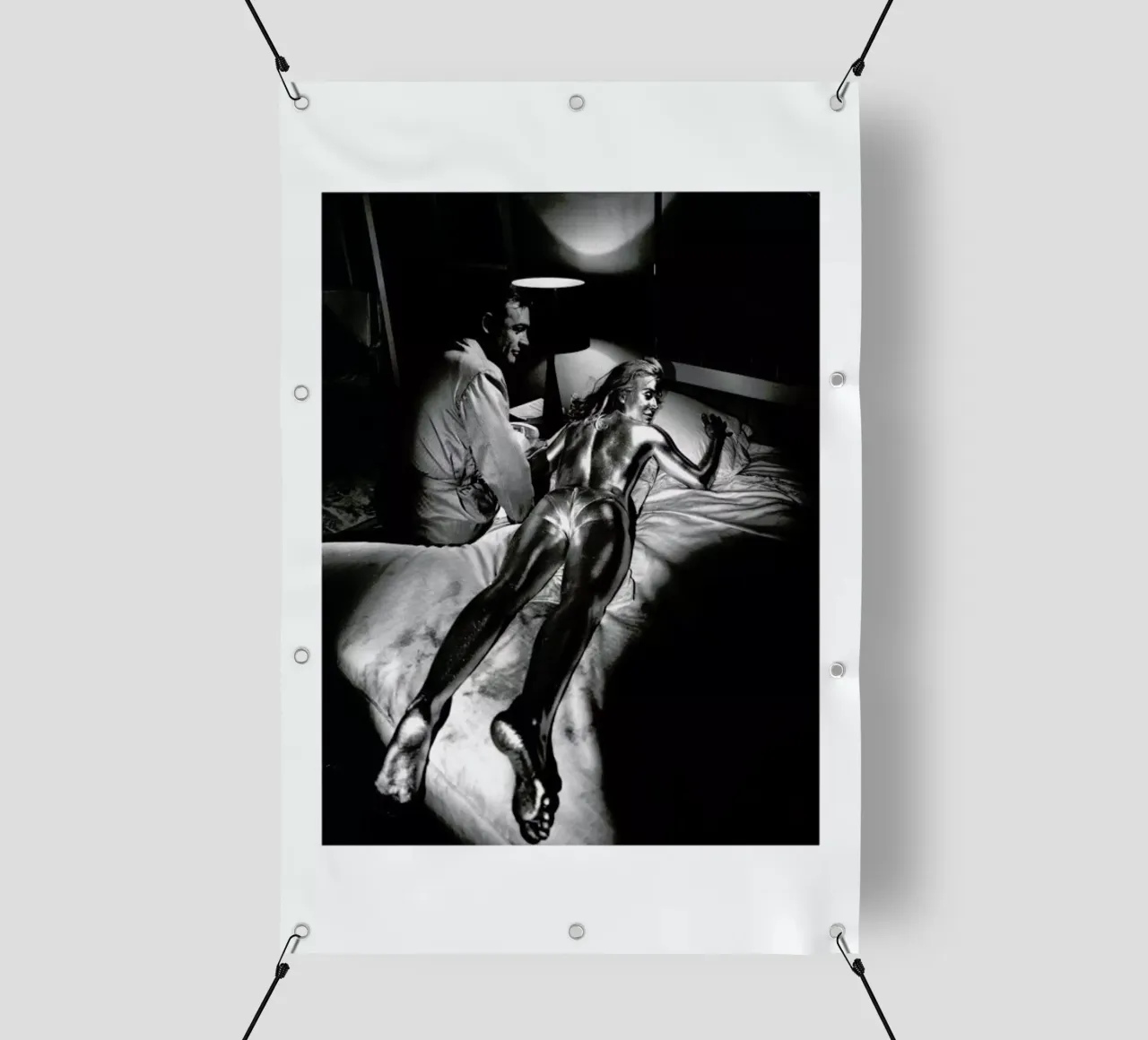 Sean Connery in Goldfinger, 1964 telo in pvc da Gallery Print and Art Limited