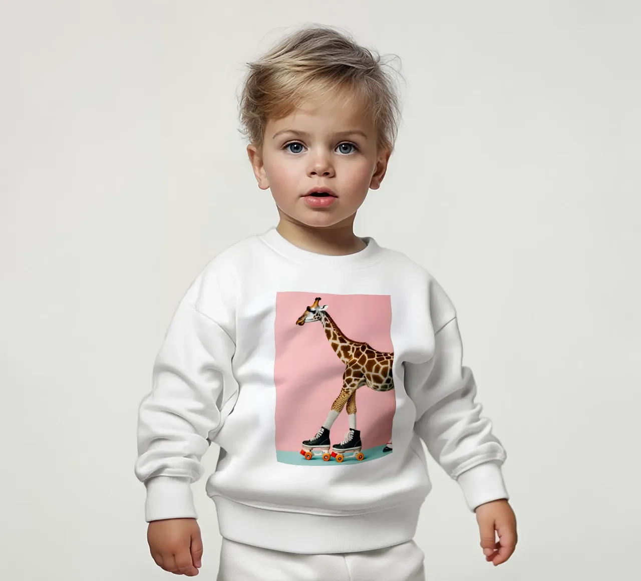 Giraffa vivace felpa neonato da Doodle Dreams Art