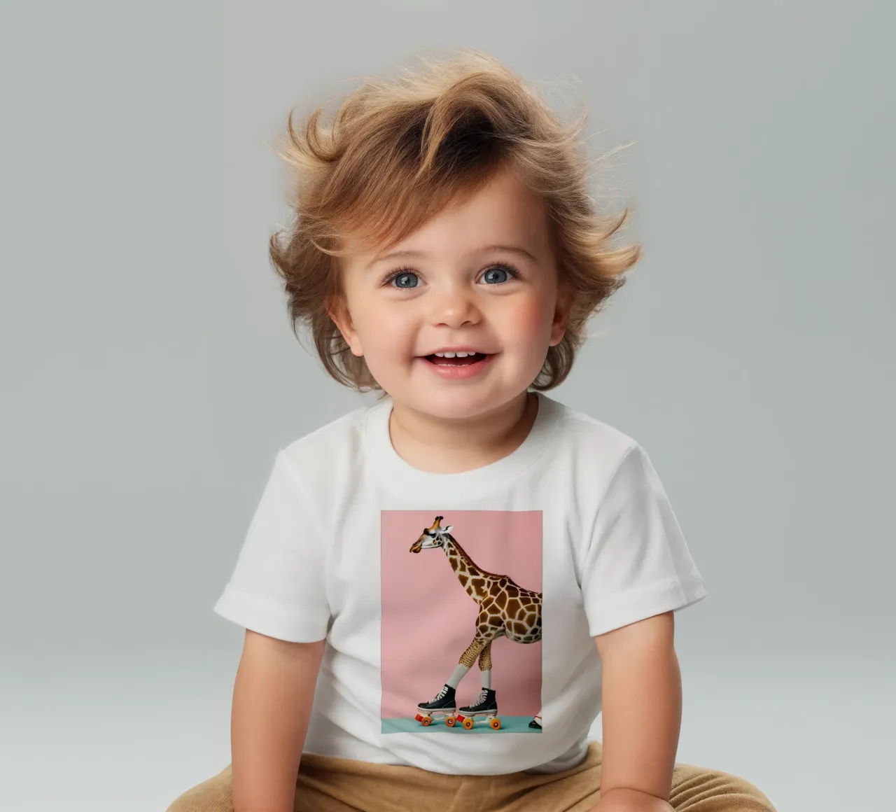 Giraffa vivace maglietta neonato da Doodle Dreams Art