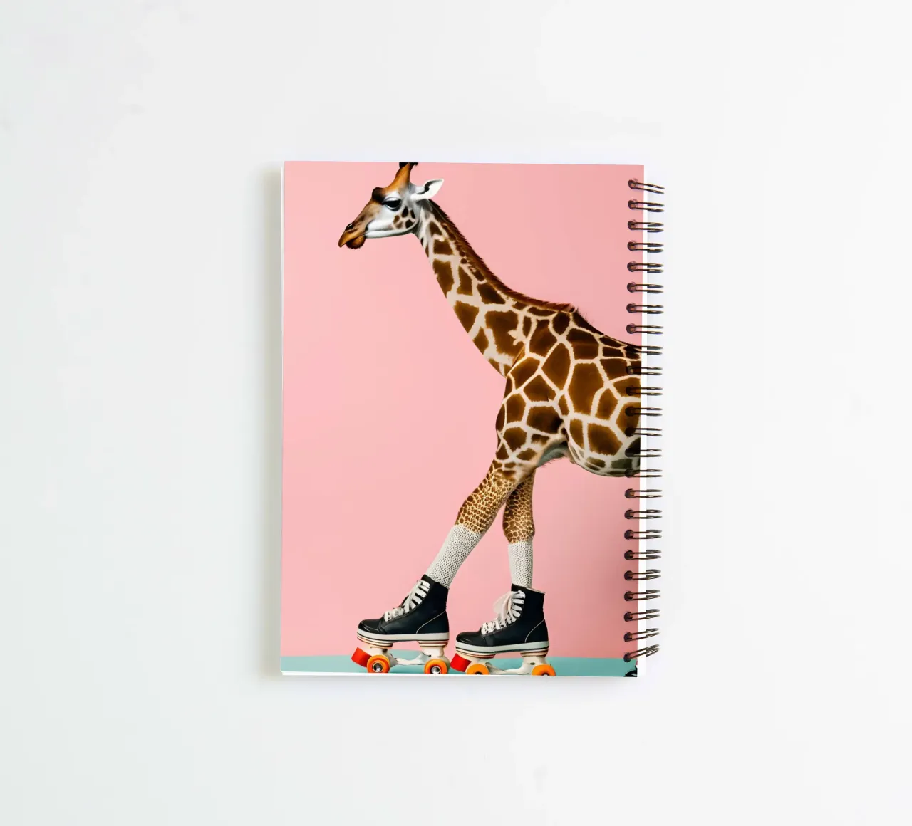 Groovy Giraffe spiral notebook by Doodle Dreams Art