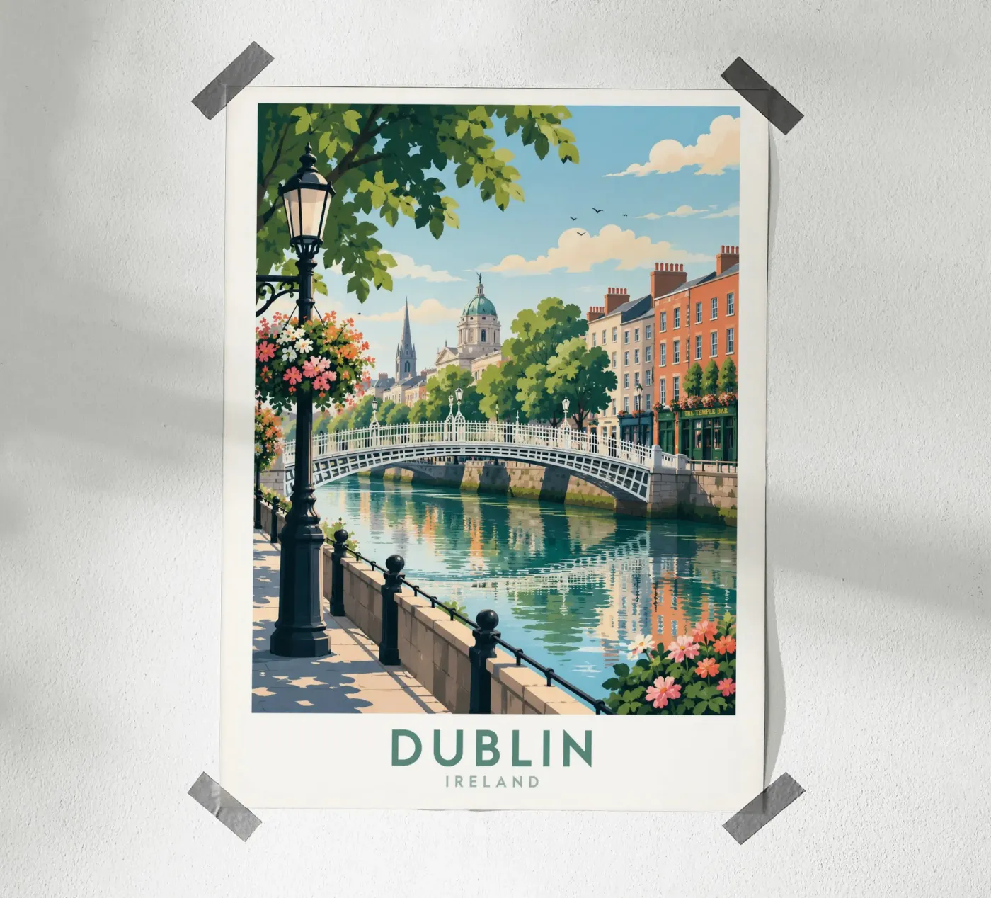 Dublin poster by Travel Atelier
