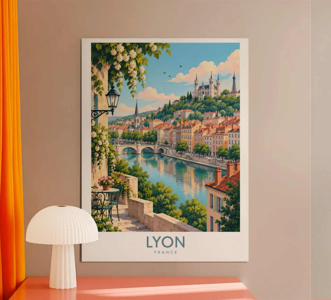 Lyon poster de Travel Atelier