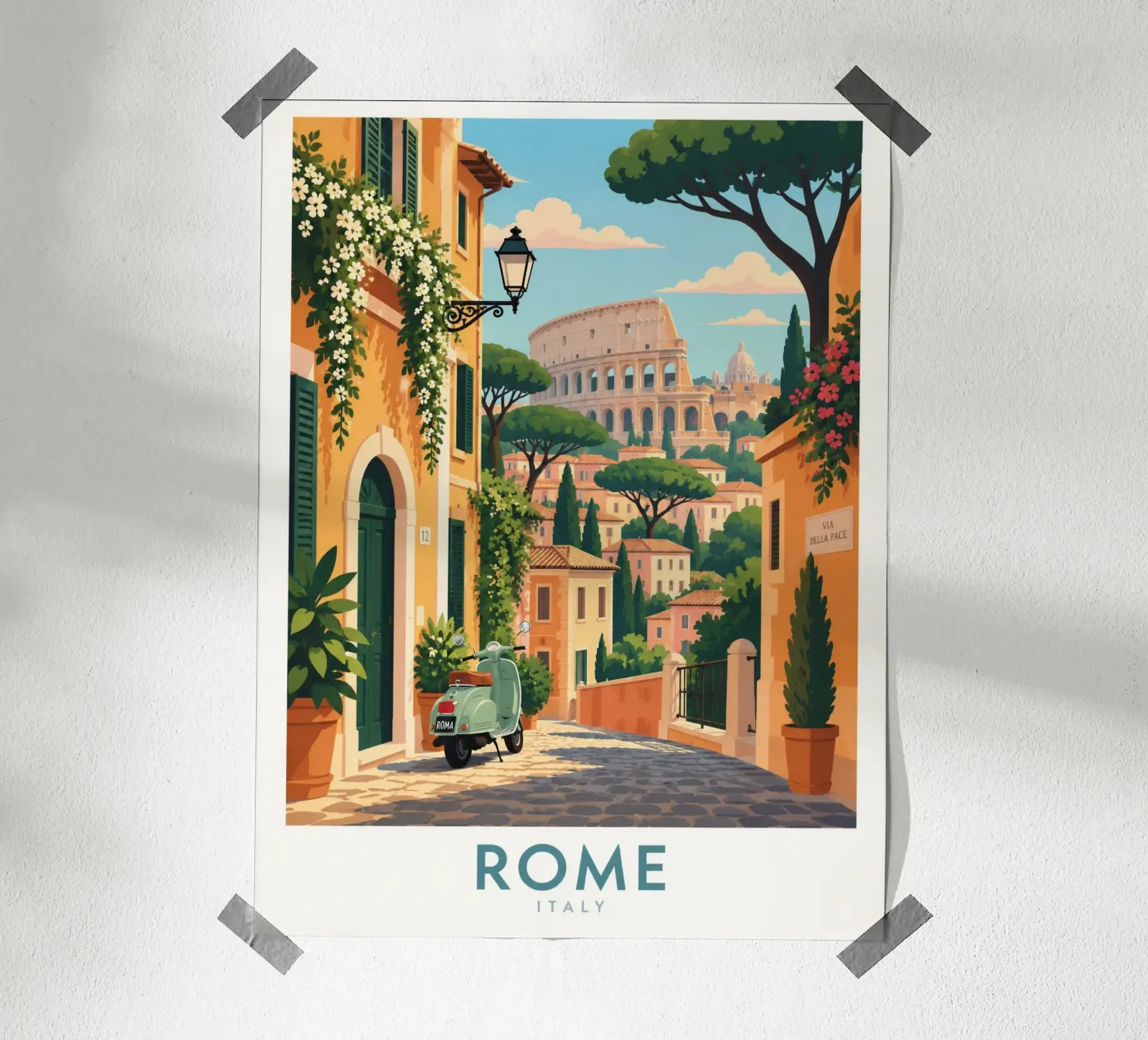 Rom Poster von Travel Atelier