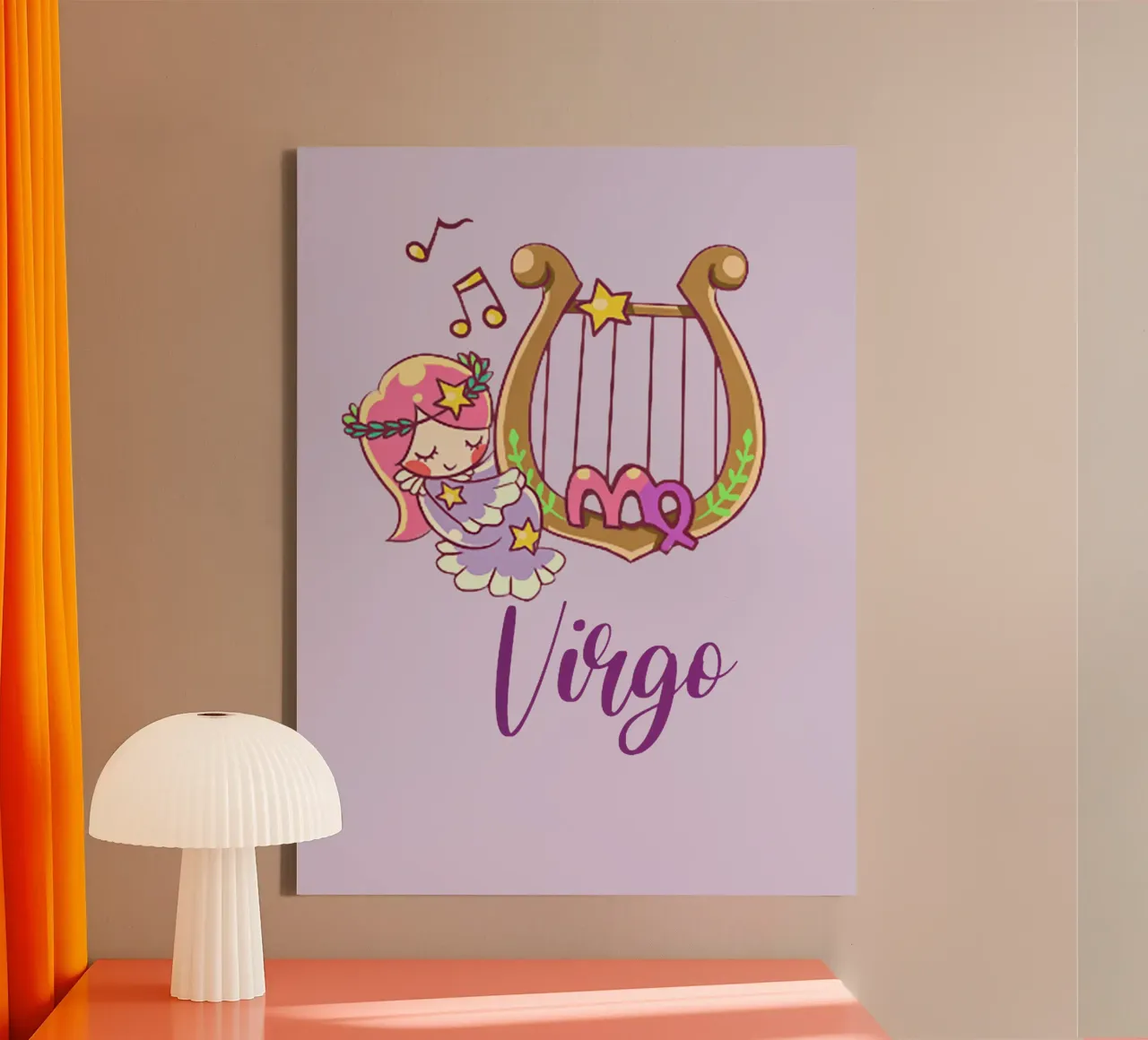 Maagd canvas met Baklijst van Kiroiharu