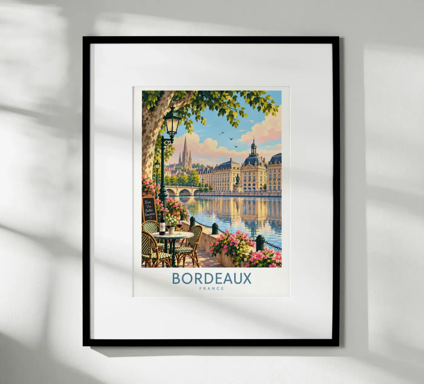 Bordeaux poster by Travel Atelier