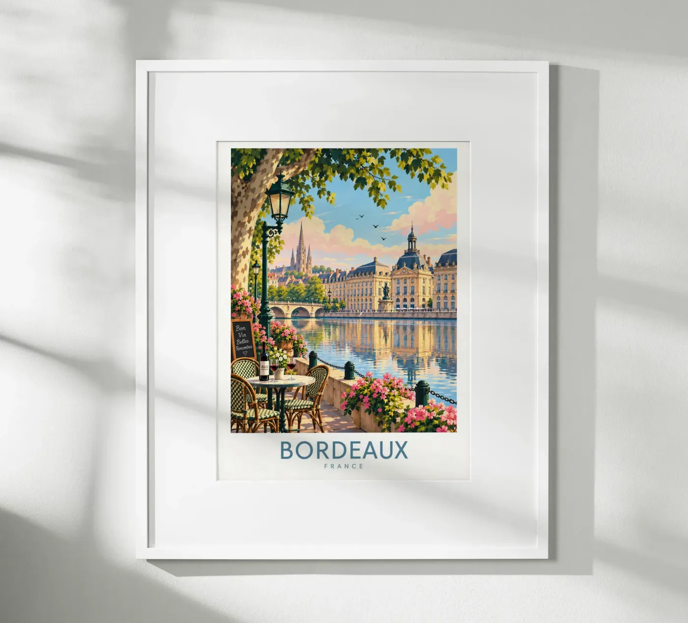 Bordeaux poster by Travel Atelier