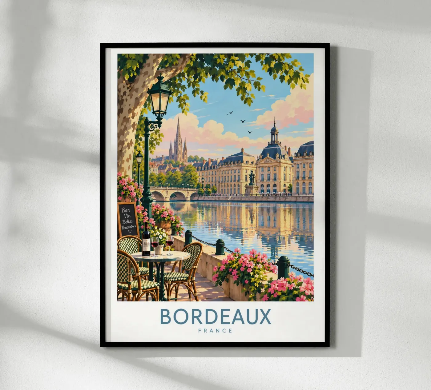 Bordeaux poster by Travel Atelier